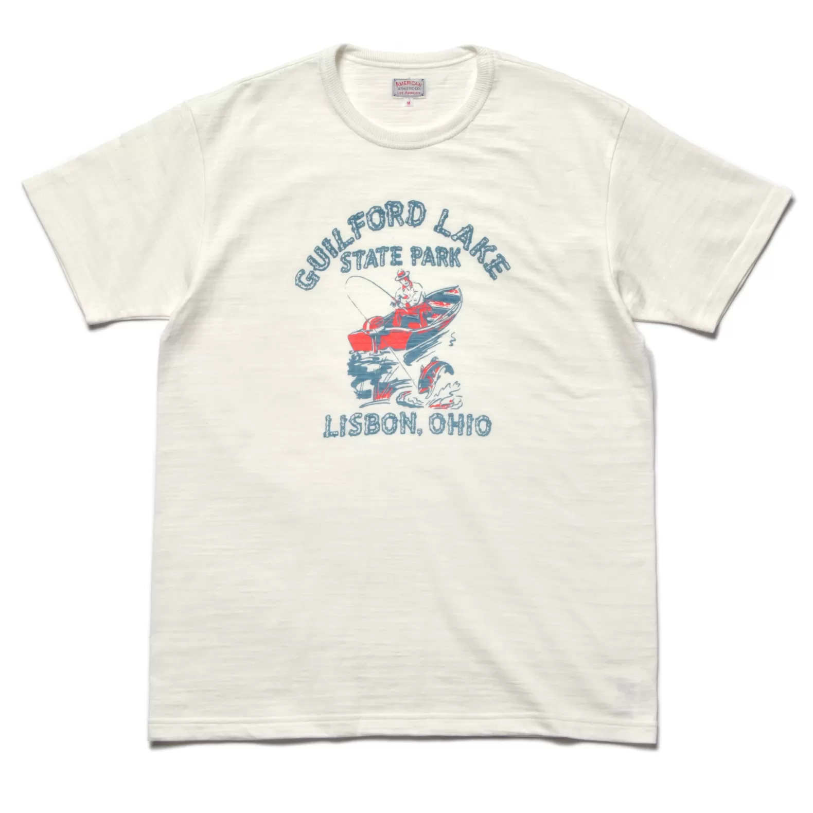T-shirts<The Real McCoy's AMERICAN ATHLETIC TEE / GUILFORD LAKE MILK