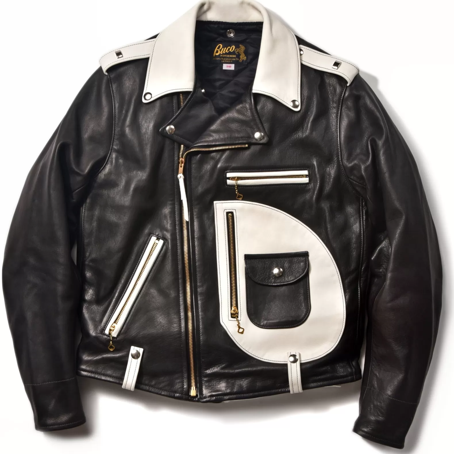 Leather<The Real McCoy's BUCO J-24 / WHITE x BLACK