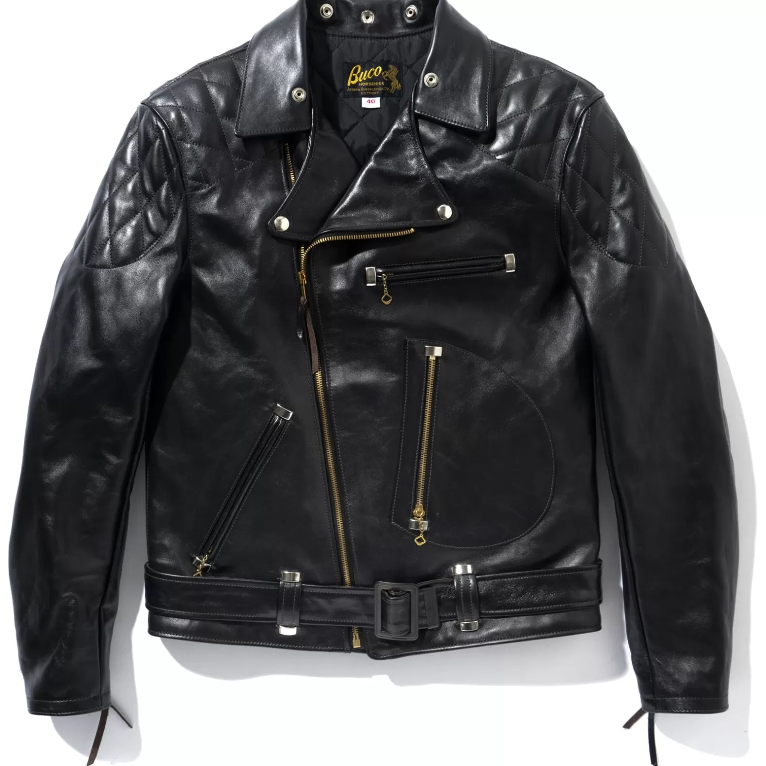 Leather<The Real McCoy's BUCO J-82 PADDED Black