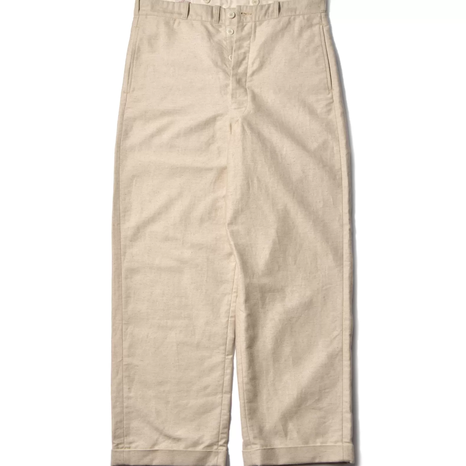 Pants<The Real McCoy's LINEN ATELIER TROUSERS BEIGE