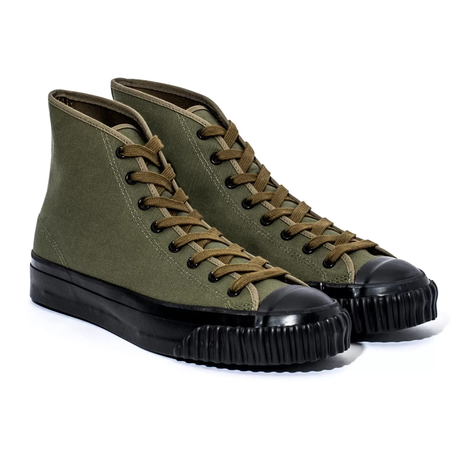 Footwear<The Real McCoy's MILITARY CANVAS TRAINING SHOES Olive