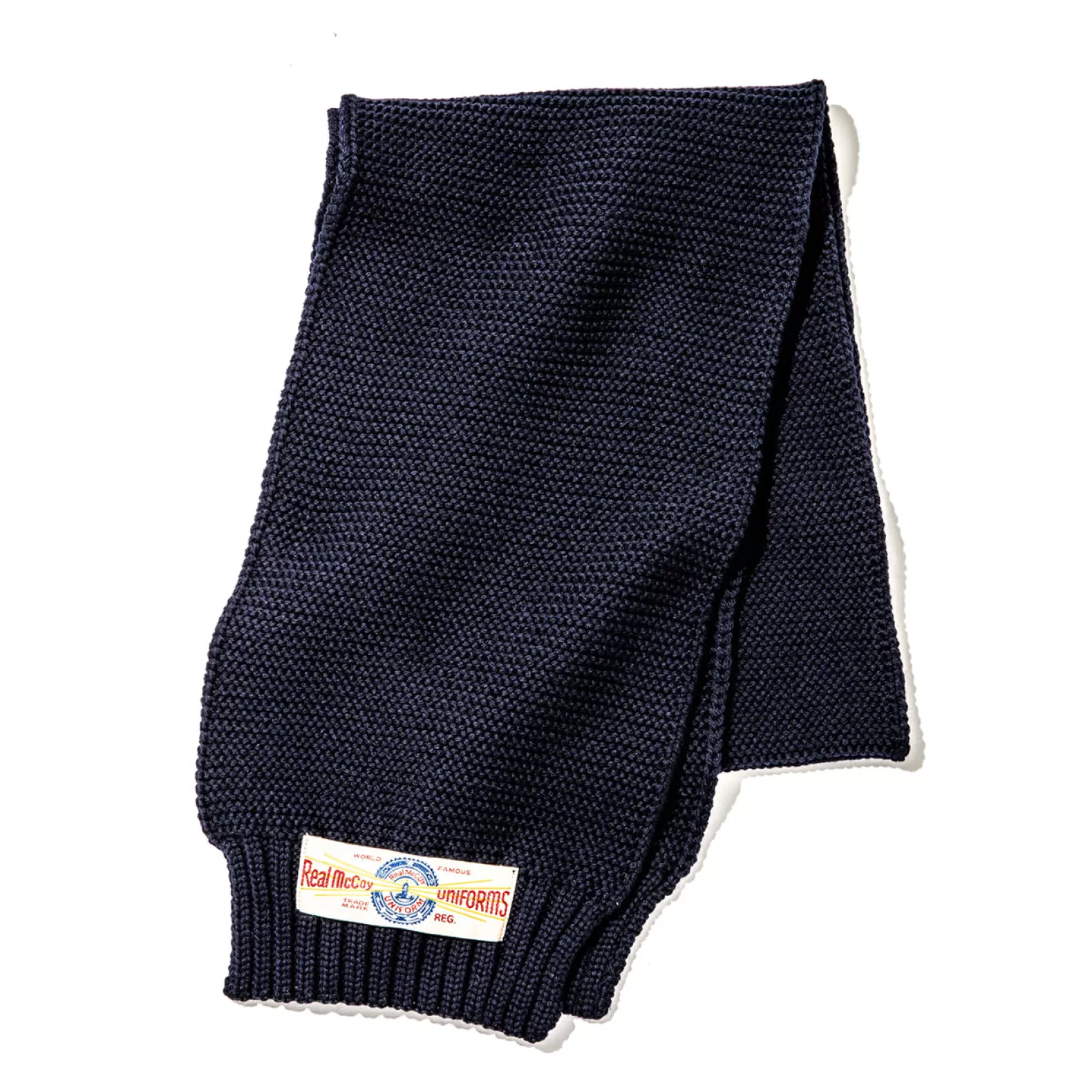 Scarves<The Real McCoy's MUFFLER, WOOL-KNIT Navy