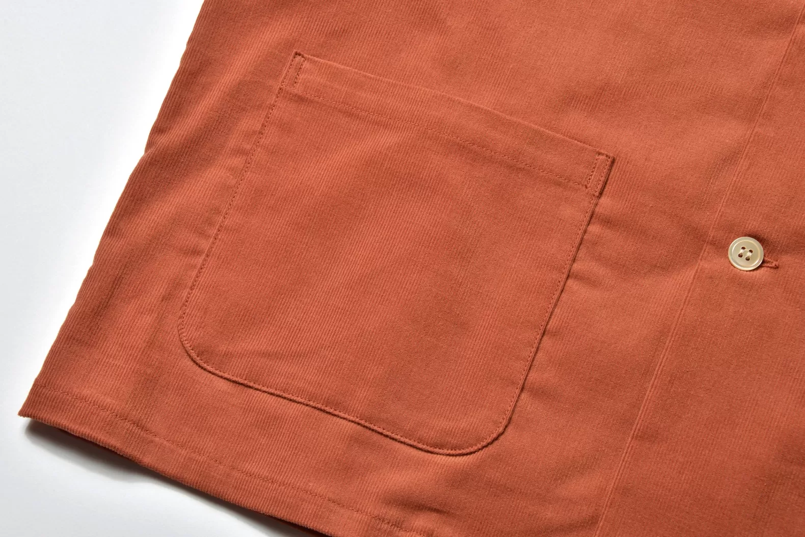 Shirts<The Real McCoy's OPEN COLLAR RESORT S/S SHIRT / SUMMER CORDUROY SALMON