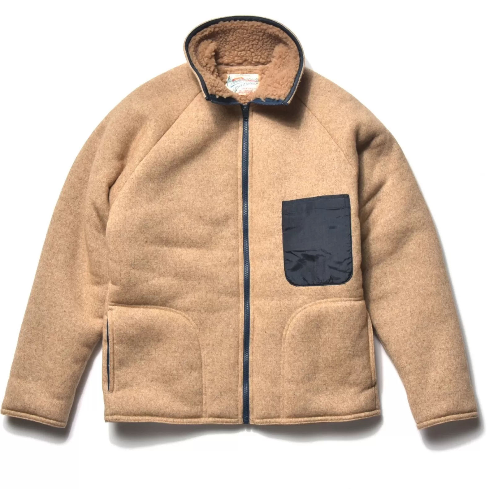 Fleece | Recreation<The Real McCoy's OUTDOOR PILE CARDIGAN BEIGE
