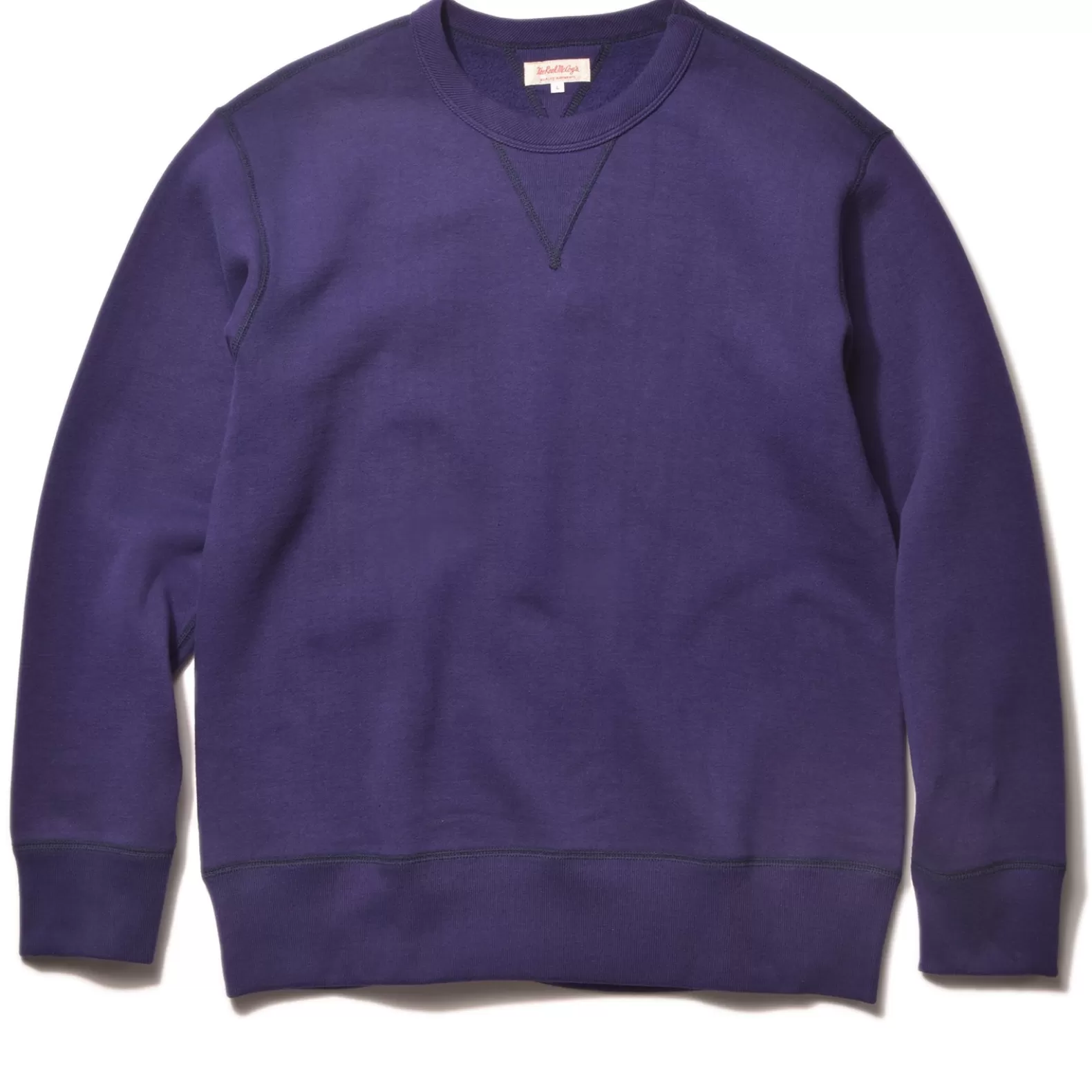 Sweatshirts<The Real McCoy's 10 oz. LOOPWHEEL CREWNECK SWEATSHIRT PURPLE