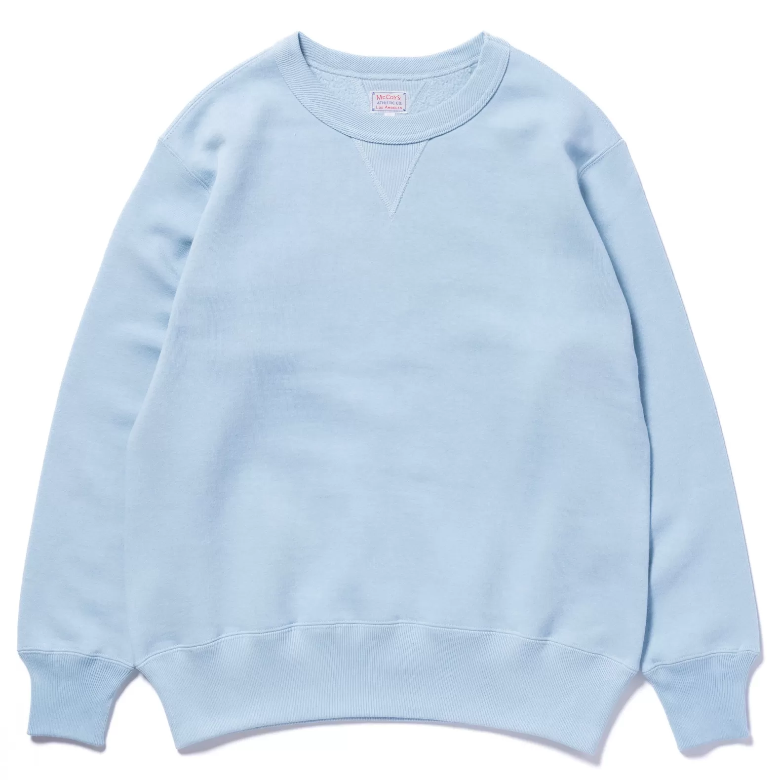 Sweatshirts<The Real McCoy's 10 OZ. LOOPWHEEL CREWNECK SWEATSHIRT SAXE
