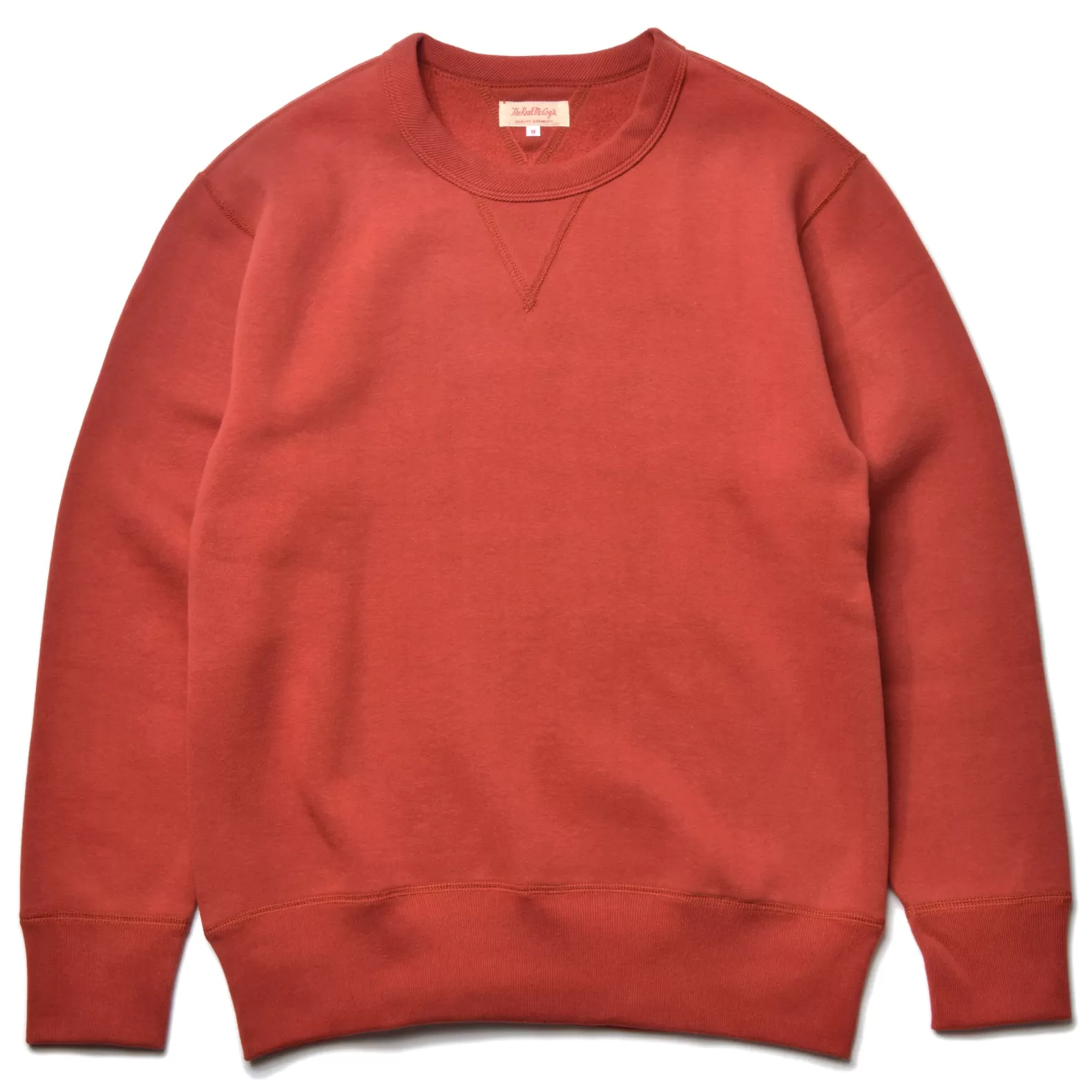 Sweatshirts<The Real McCoy's 10 oz. LOOPWHEEL CREWNECK SWEATSHIRT CHERRY