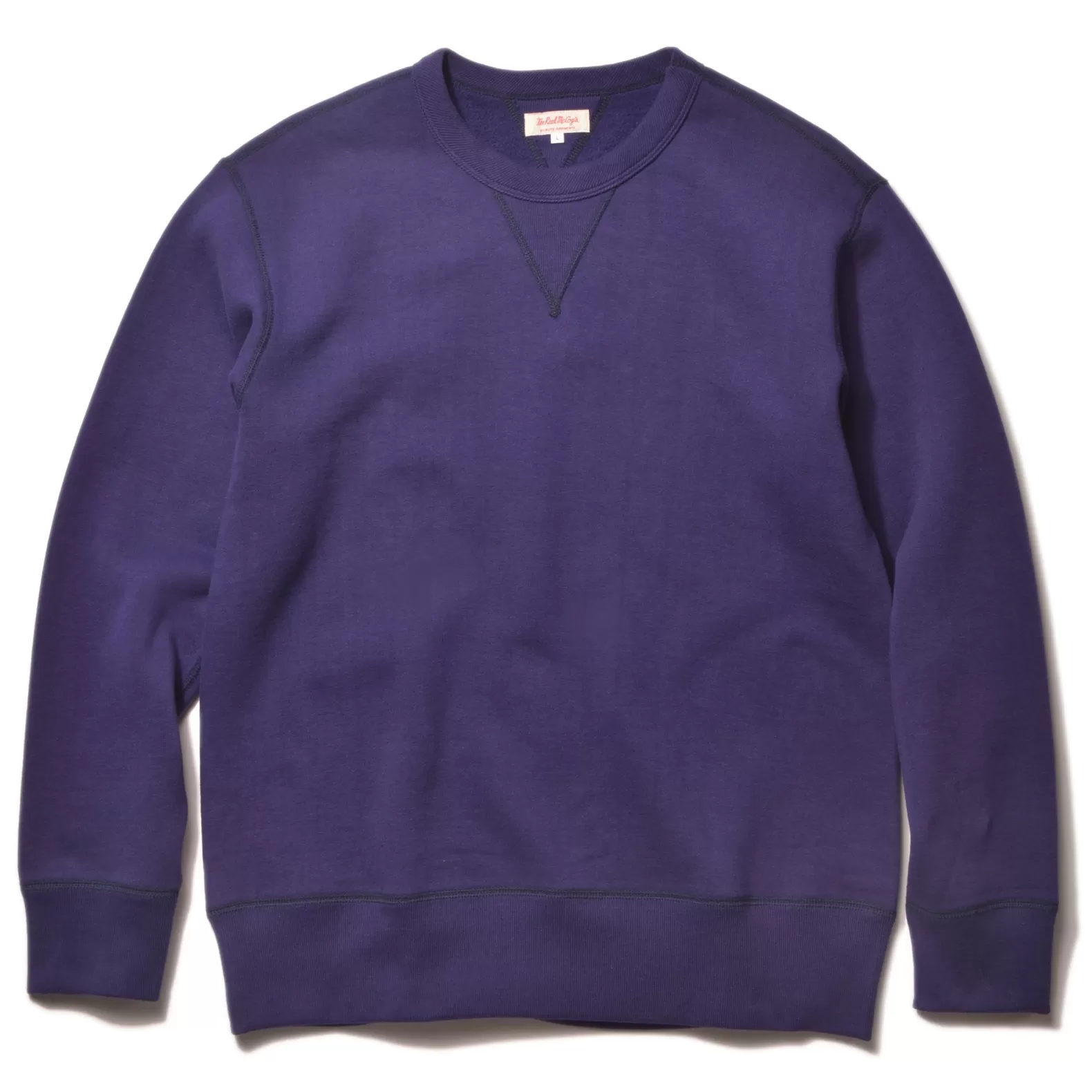 Sweatshirts<The Real McCoy's 10 oz. LOOPWHEEL CREWNECK SWEATSHIRT PURPLE