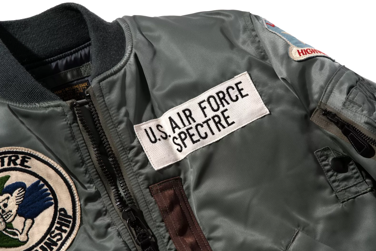 Military<The Real McCoy's TYPE MA-1 / LAOSIAN HIGHWAY PATROL Olive