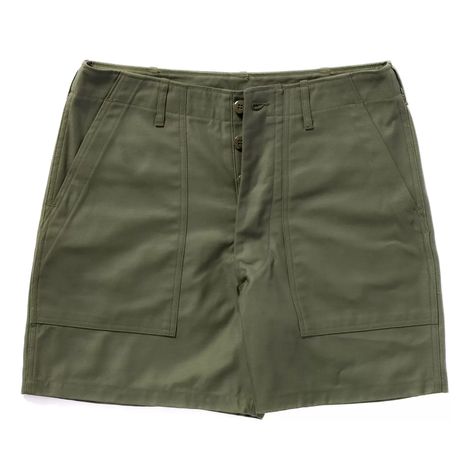 Shorts<The Real McCoy's UTILITY SHORTS / COTTON SATEEN OLIVE
