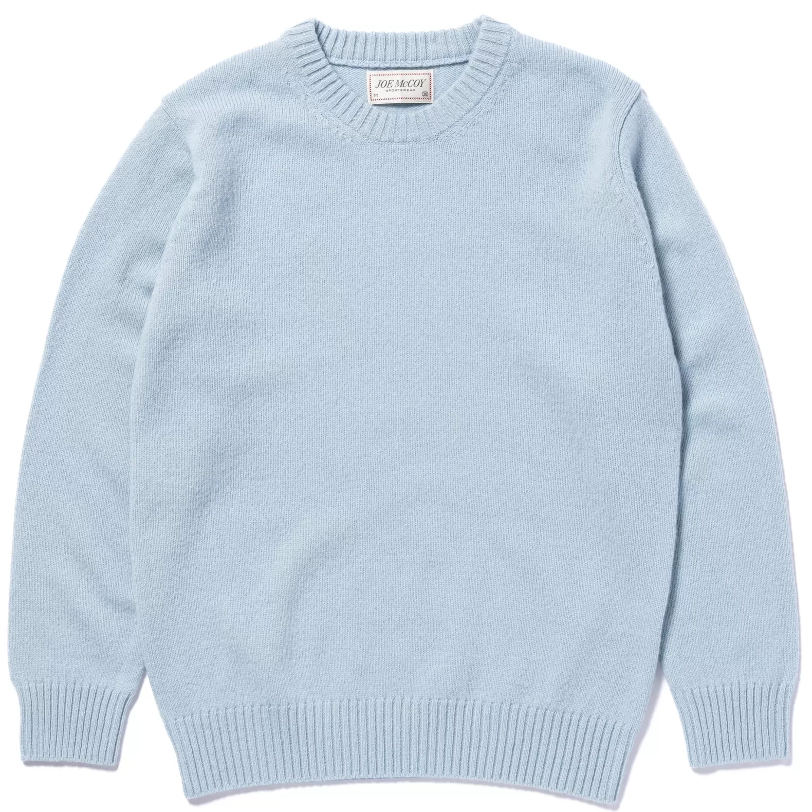 Knitwear<The Real McCoy's WOOL CREW NECK SWEATER LIGHTBLUE
